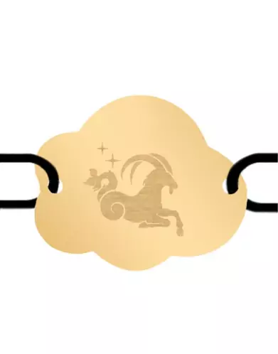 Bracelet Nuage Cordon Emblème Zodiaque