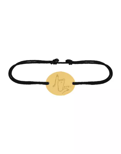 Bracelet Ovale Cordon Love Pieds