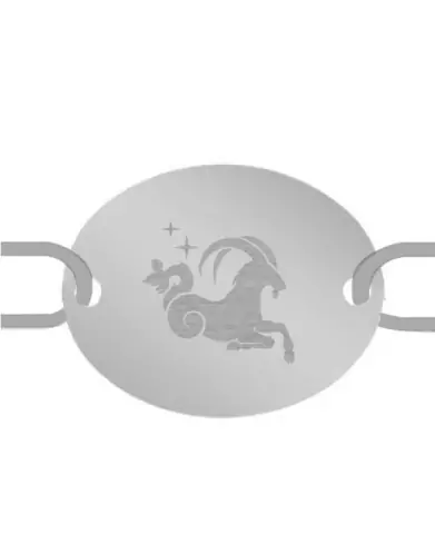 Bracelet Ovale Cordon Emblème Zodiaque
