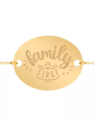 Bracelet Ovale Enfant Family First
