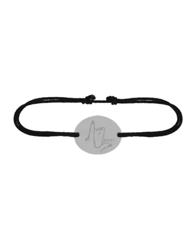Bracelet Ovale Cordon Love Pieds