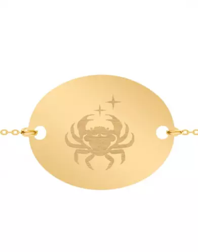 Bracelet Ovale Homme Emblème Zodiaque