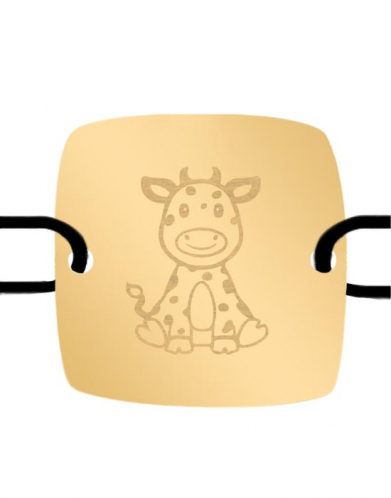 Bracelet Carré Cordon Vache
