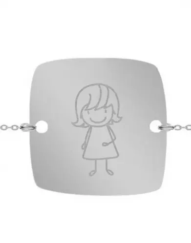 Bracelet Carré Enfant Petite Fille