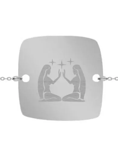 Bracelet Carré Femme Emblème Zodiaque
