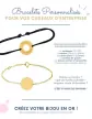 Bracelets personnalisés or