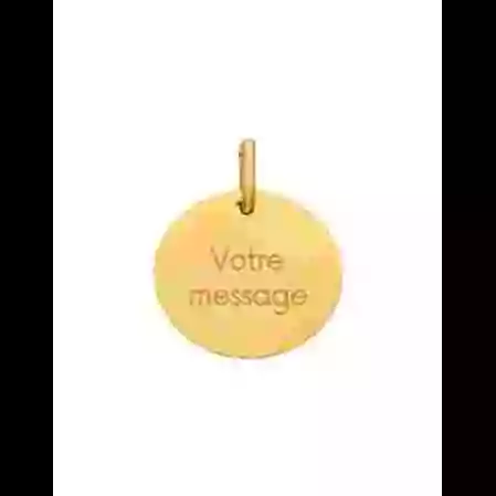 M&eacute;dailles personnalis&eacute;es or image cachée