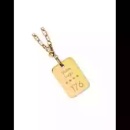 Porte-cl&eacute;s personnalis&eacute;s or image cachée
