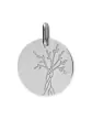 Médaille Gravée Arbre de Vie Enfantin en Or