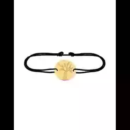 Bracelet Arbre de Vie Enfantin en Or et Cordon image cachée