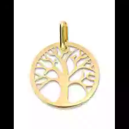 Pendentif Arbre de Vie Ajour&eacute; en Or image cachée