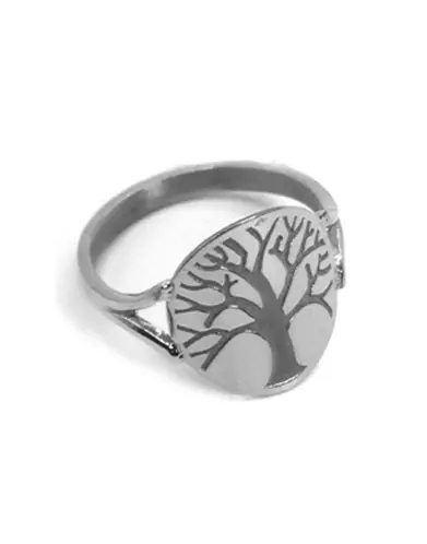 Bague Gravée Arbre de Vie en Or Massif