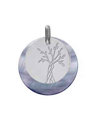 Médaille Nacre et Arbre de Vie Enfantin en Or