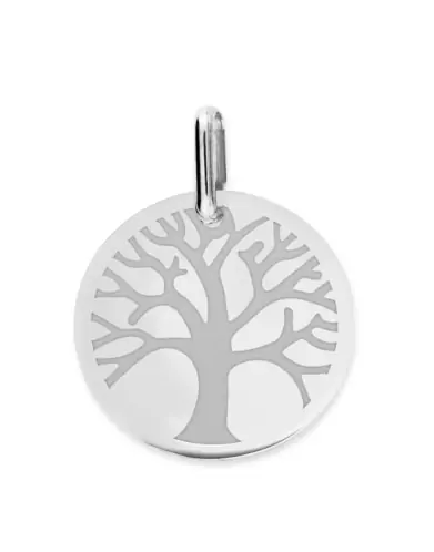 Médaille Ronde Arbre de Vie Gravée en Or