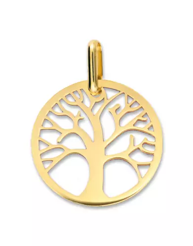 Pendentif Arbre de Vie Ajouré en Or