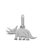 Pendentif Dinosaure Tricératops Or