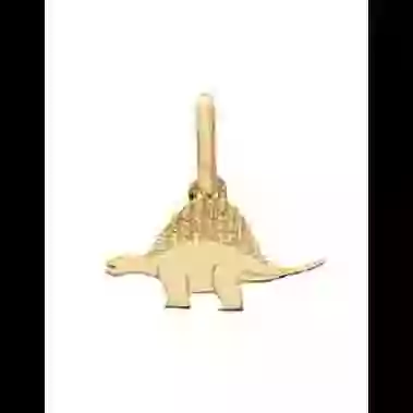 Pendentif Dinosaure Stegosaure Or image cachée