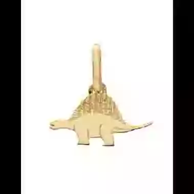 Pendentif Dinosaure Stégosaure Or image cachée