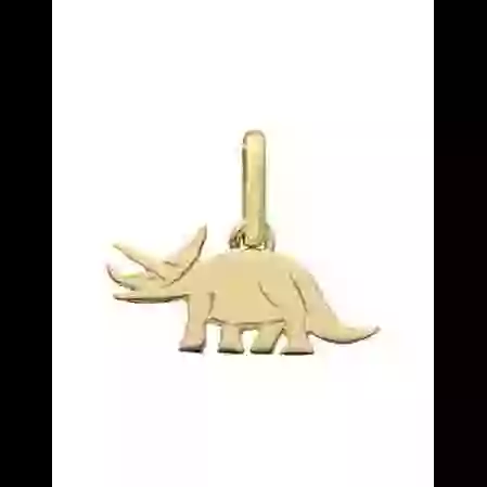 Pendentif Dinosaure Tric&eacute;ratops Or image cachée