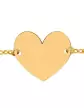 Bracelet Enfant Cœur en Or Personnalisable sur Chaîne