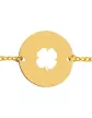 Bracelet Homme Rond Ajouré Trèfle Personnalisable sur Chaîne