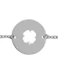 Bracelet Homme Rond Ajouré Trèfle Personnalisable sur Chaîne