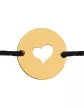 Bracelet Rond Ajouré Cœur Personnalisable sur Cordon
