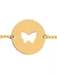 Bracelet Enfant Rond Ajouré Papillon Personnalisable sur Chaîne