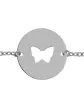 Bracelet Enfant Rond Ajouré Papillon Personnalisable sur Chaîne