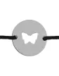 Bracelet Rond Ajouré Papillon Personnalisable sur Cordon