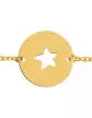 Bracelet Enfant Rond Ajouré Étoile Personnalisable sur Chaîne