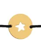 Bracelet Rond Ajouré Étoile Personnalisable sur Cordon