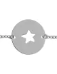Bracelet Enfant Rond Ajouré Étoile Personnalisable sur Chaîne