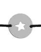 Bracelet Rond Ajouré Étoile Personnalisable sur Cordon