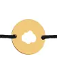 Bracelet Rond Ajouré Nuage Personnalisable sur Cordon