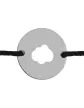 Bracelet Rond Ajouré Nuage Personnalisable sur Cordon