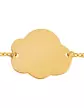 Bracelet Enfant Nuage en Or Personnalisable sur Chaîne