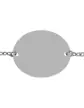 Bracelet Enfant Ovale en Or Personnalisable sur Chaîne