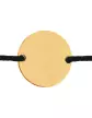 Bracelet Rond en Or Personnalisable sur Cordon