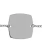 Bracelet Femme Carré en Or Personnalisable sur Chaîne