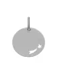 Médaille Ronde Ajourée Étoile Filante en Or Personnalisable Taille M