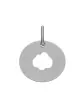 Médaille Ronde Ajourée Nuage en Or Personnalisable Taille S