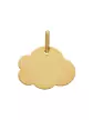 Médaille Nuage en Or à Personnaliser Taille S