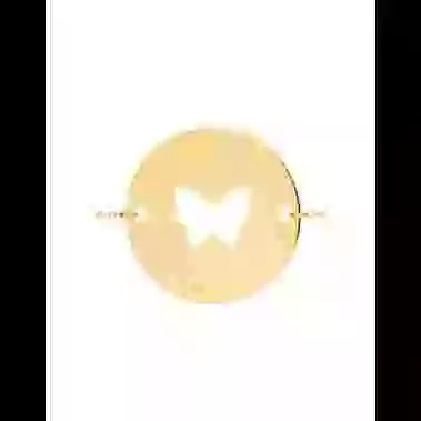 Bracelet Enfant Papillon Ajouré sur chaîne image cachée