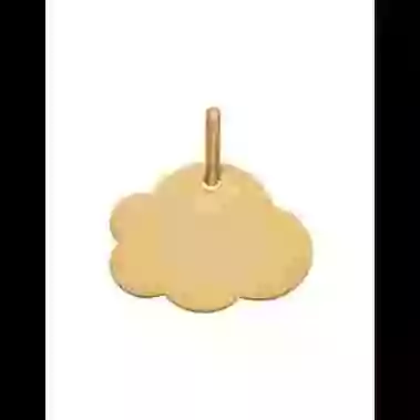 Médaille Nuage en Or à Personnaliser Taille S image cachée