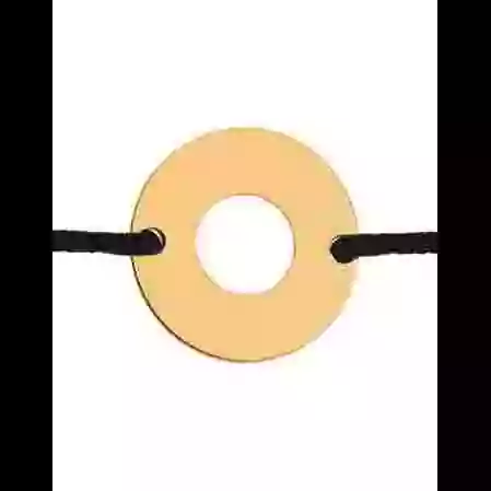 Bracelet Rond Ajour&eacute; Rond Personnalisable sur Cordon image cachée