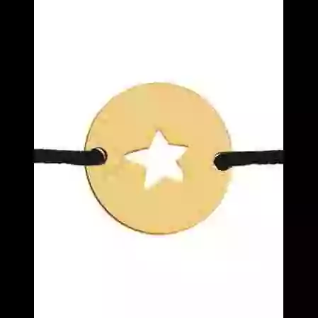 Bracelet Rond Ajour&eacute; &Eacute;toile Personnalisable sur Cordon image cachée
