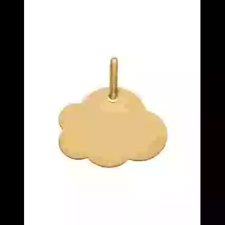 M&eacute;daille Nuage en Or &agrave; Personnaliser Taille S image cachée