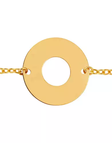 Bracelet Femme Rond Ajouré Personnalisable sur Chaîne
