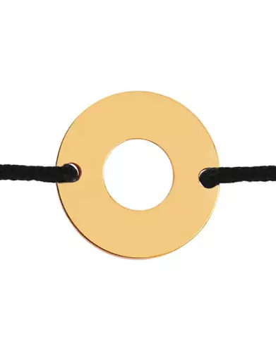Bracelet Rond Ajouré Rond Personnalisable sur Cordon